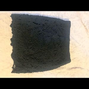 Mini Skirt in black lace size 4